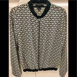 Chevron bomber jacket